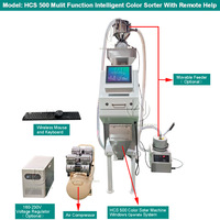 Machine de tri chromatique 50-8000 kg/h pour grains de café, amandes, riz, céréales, plastique, sel, quinoa, myrtilles, noix, thé