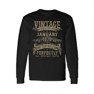 T-shirt vintage à manches longues, janvier 1972, édition limitée, parfaitement en parfait état. - Product Image 2