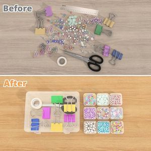 Bead Organizer <b>Box</b> 31Pcs Small Bead Organizers Plastic Mini Clear Bead <b>Storage</b> <b>Box</b> for Bracelet Making DIY Jewelry Craft Nail - Product Image 6