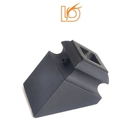 Chaussures de base de balustre en fer noir à bon prix pour broches carrées en fer forgé de 1/2 pouces accessoires d'escalier pièces d'escalier en métal en vente