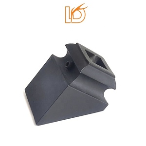 Chaussures de base de balustre en fer noir à bon prix pour broches carrées en fer forgé de 1/2 pouces accessoires d'escalier pièces d'escalier en métal en vente - Product Image 2