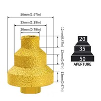 M10/M14 diamant chanfrein mèches scie cloche fraisage coupe-carrelage marbre béton alésoir maçonnerie forage outils de Construction