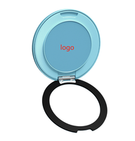 Support de téléphone pliable magnétique en alliage d'aluminium avec logo personnalisé, couleur unie, rotation à 360°, antichoc, marque FGX, pour entreprise
