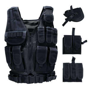 Wholesale <strong>Black</strong> <strong>Plate</strong> <strong>Carrier</strong> Tactical <strong>Vest</strong> Soft Security Tactical Bodyguard <strong>Vest</strong> - Product Image 3