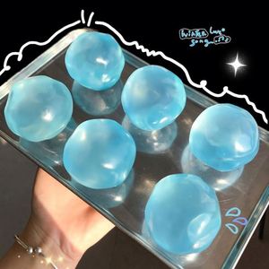 Balle Squishy en Plastique Remplie d'Huile de Coco Série White Moonlight, Gelée Arc-en-ciel, Jouet Sensoriel Anti-stress, Cadeau d'Anniversaire - Product Image 3