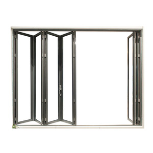 Cadre en aluminium grille portes pliantes <span class=keywords><strong>fenetre</strong></span> design bi-fold vitrine fenêtres et portes en aluminium - Product Image 5