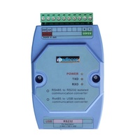 MSC820: Convertidor de Comunicación Serial MODBUS RS485-USB-RS232 Aislado de Alta Calidad DIN35 para DCS, HMI, PLC, SCADA, Estable