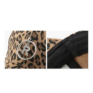 In Stock 6 Panel Plain Cotton Leopard Base <b>Ball</b> Cap - Product Image 4