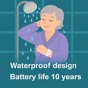 Pendentif portable étanche Alerte <span class=keywords><strong>de</strong></span> détection <span class=keywords><strong>de</strong></span> <span class=keywords><strong>chute</strong></span> intelligente Bouton d'appel d'urgence SOS pour personnes âgées Système d'appel <span class=keywords><strong>de</strong></span> sécurité à domicile Téléavertisseur - Product Image 4