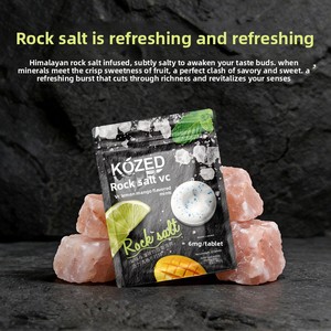 KOZED Guimauves sans sucre au sel de roche et aux saveurs fruitées (Citron, Mangue, Goyave et Pamplemousse) pour une haleine fraîche - Product Image 1