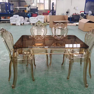 Venta al por mayor de fábrica directa de PC acrílico muebles de exterior boda evento mesas de comedor para banquete fiesta - Product Image 2