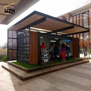 2020 hotsell 20ft prefab pop up container cafe shop for move business