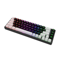 68 Keys Wired Gasket Mechanical Gaming Keyboard Hot Swappable RGB Backlit PBT Keycaps Keyboard