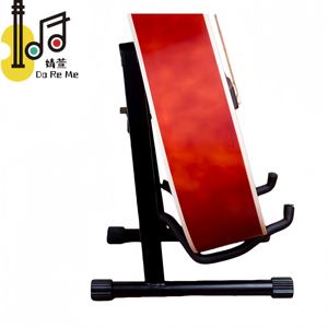 حامل جيتار أسود لمحبي الجيتار للتدريب في الخارج وتعليم الطلاب، حامل متين وثابت للبيع - Product Image 4