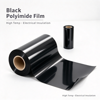Film en polyimide noir (PI) conducteur thermique, dissipateur de chaleur, refroidissement électronique, blindage EMI, rouleau flexible, isolation haute température
