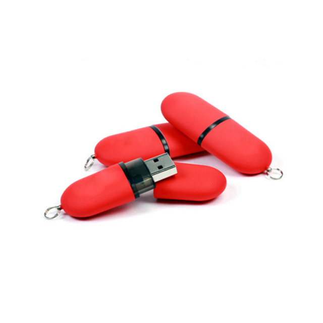 Custom Logo Printed USB Flash Drive 4GB 8GB 16GB 32GB Capsule Shape Thumb Drive Used USB 3.0 2.0 Interface for Photography Gift