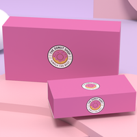 Kunden spezifische Luxus schwarz Geschenk Lebensmittel Keks Macaron Packbox Sweet Cookie Verpackungs papier Macaron Boxv