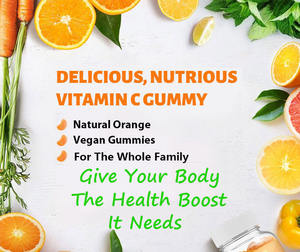 Gomitas de Vitaminas para el Cabello con Biotina Vegana Premium de Marca Privada OEM, Sabor a Naranja, Suplemento para el Crecimiento de la Piel y la Inmunidad, Vitamina C para Adultos - Product Image 4