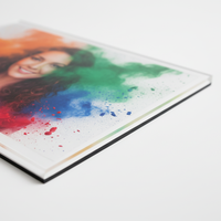 Impression sur la face arrière HD personnalisée Impressions d'art en acrylique Affichage Profondeur Couverture des couleurs Graphique Poster Panneau de verre pour photo