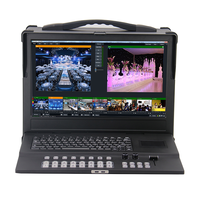 Studio mobile tout-en-un EVAK pour la production vidéo professionnelle, idéal pour les stations de télévision, les émissions en direct et le streaming.