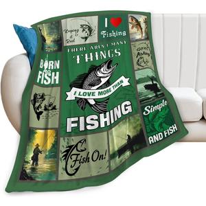 Marine Life Flannel <b>Blanket</b> Throw <b>Blanket</b> Nap <b>Blanket</b> Fade Resistant Lightweight for Travel <b>Camping</b> Custom Print Wholesale - Product Image 5
