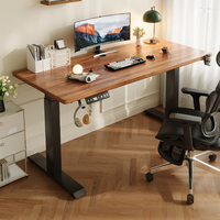 Offre Spéciale blanc électrique assis debout bureau double moteur ergonomique debout hauteur réglable Base moderne modulaire poste de travail ordinateur