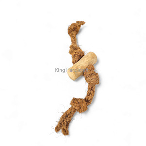 Coffee Wood Tug Coconut Coir <b>Rope</b> Bone Chew Toy for Dogs 100% Handmade Coir Bone Chewing Pet Supplies in Vietnam - Product Image 2