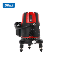 Niveau laser rotatif auto-nivelant 360° portée 500m DIY pile AA précision 1mm pour construction, niveau laser rotatif automatique couleur