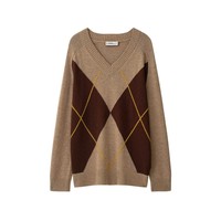 PB&ZA Femme 2026 Nouvelle Collection Automne Pull Tricoté Décontracté Col V Vintage Manches Longues Chic