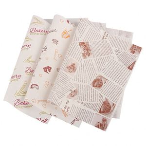 Custom Logo <b>Printed</b> Food Wrapping <b>Paper</b> Greaseproof Deli Hamburger Sandwich <b>Paper</b> Sheet Food Grade Grease Proof Wax <b>Paper</b> - Product Image 1