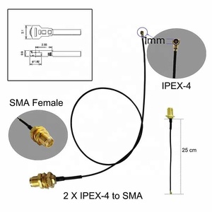 Mạnh mẽ 2.4GHz Wifi tín hiệu Enhancer 5dBi Omni cao su Antenna 1 thế hệ IPX nối dọc cho nhà văn phòng - Product Image 2
