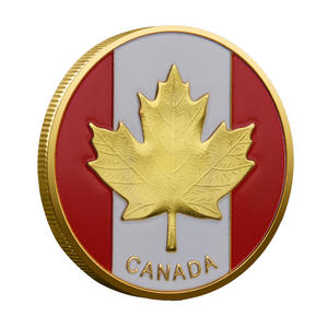 Herdenkingsmunt met gravure van Koningin Elizabeth II, elektrolytisch verzinkt ijzer, Canadese esdoorn, UV-stempeling, aangepast reliëf, gratis ontwerp - Product Image 2