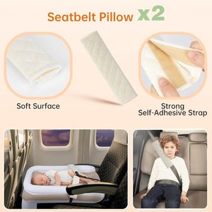 Inflatable Toddler Airplane <b>Bed</b> <b>Portable</b> Baby Travel <b>Bed</b> with Adjustable Safety Belt - Product Image 4