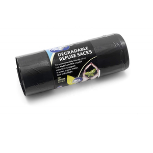 90L Black Biodegradable <strong>Wheelie</strong> <strong>Bin</strong> Waste <strong>Bags</strong> Heavy Duty PBAT Plastic Refuse Sacks Roll Sack <strong>Bin</strong> <strong>Bags</strong> - Product Image 1