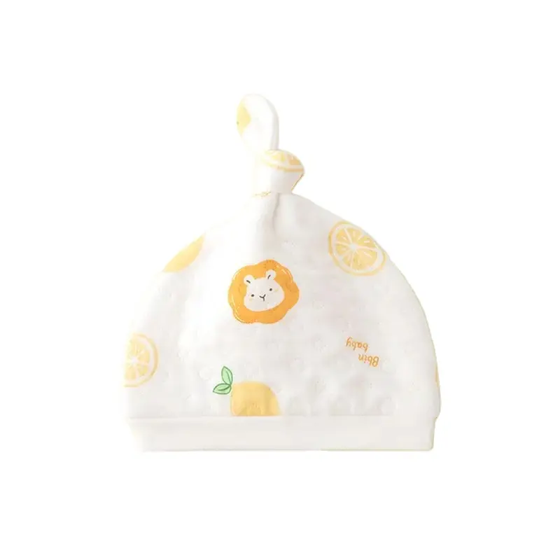 Miracle Baby 100% Baumwolle Bedruckte Baby Hüte Kappen für 0-6 Monate Neugeborene Accessoires Neugeborene Knoten Mützen Mädchen Schlafmütze Baby Hut