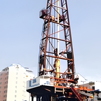 Plateforme de forage pétrolier terrestre série ZJ50, ensemble complet avec moteur diesel, boîte de vitesses et pompe – Machine de forage terrestre pour boues de base, profondeur maximale 5000 m