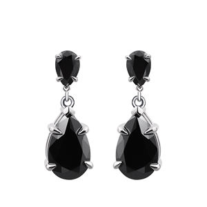 Pendientes de Plata de Ley Tianyu Gems, Chapados en Oro de 18k, Clásicos, Elegantes y Minimalistas, con Corte de Pera, Moissanita Negra - Product Image 4