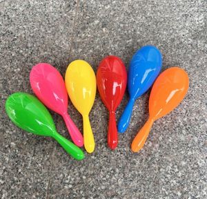 Maracas en plastique colorées pour bébés, instruments de musique à percussion de styles variés, avec logo personnalisé, jouet éducatif pour la petite enfance - Product Image 2