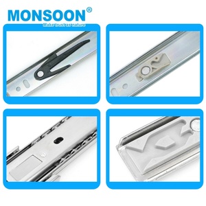 45Mm Ngăn Kéo Kính Thiên Văn Kênh Mềm Đóng Ngăn Kéo Thanh Trượt Bóng Mang Ngăn Kéo Đẩy Để Mở Bóng Mang Trượt Cho Bàn Bếp - Product Image 4