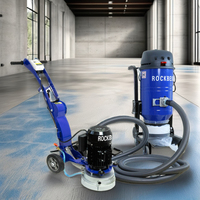 Meuleuse à béton avec aspirateur industriel en option