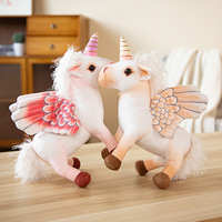EN STOCK doux kawaii mignon peluche peluche jouet ailes d'animal licorne peluche animal en peluche doux kawaii mignon licorne peluche jouet