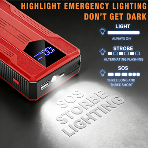 Démarreur portable multifonction 12V pour voiture, nouvelle conception, batterie externe 10000mAh 500A, vente chaude - Product Image 4