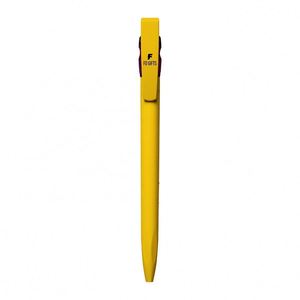 Stylo bille en plastique personnalisé avec logo du fabricant pour hôtel, largeur d'écriture 0,5 mm, papeterie haut de gamme - Product Image 2