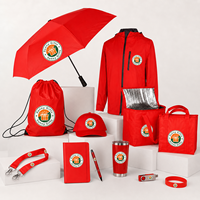 Nouvel ensemble cadeau d'entreprise personnalisé avec parapluie, veste, gobelet, carnet, sac, stylo, clé USB pour le bienvenue des employés, les événements professionnels et les cadeaux