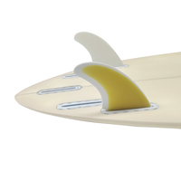 Améliorer la ténacité du logo du client ailerons de planche de surf en fibre de verre twin set MR taille ailerons de surf