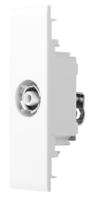 Prise satellite FUTINA standard italienne 24 mm, ignifuge, en PC/métal, modèle résidentiel, 110-220 V, 40 000 cycles, 16 A, 1 sortie