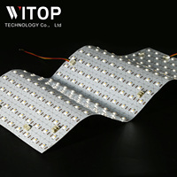 لوحة إضاءة LED فائقة النحافة ومرنة وقابلة للقطع بجهد 24 فولت، كثافة عالية 440 مصباح LED، قابلة للتعتيم، إضاءة خلفية للوحات الإعلانية وأسطح الحجر
