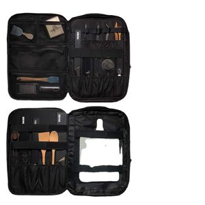 Free sample Bag Waterproof Travel Portable Leather Knives Carrying Case <b>Waxed</b> <b>Canvas</b> Chef Knife Bag Roll - Product Image 1