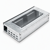 Piège à souris professionnel multi-captures en métal avec fenêtre transparente, boîte de capture vivante et humaine pour ferme et jardin