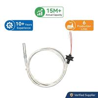 Industrial 3wire PT1000 PT100 PTC Thermistor Temperature Sensor 1000mm RTD Temperature Transmitter High Precision±0.15 0.3